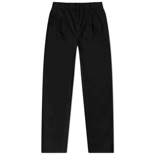 Milo Trouser Black Cotton Twill