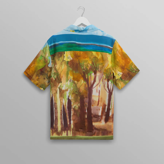 Wax London Didcot Watercolour Abstract Painting Short Sleeve Shirt
