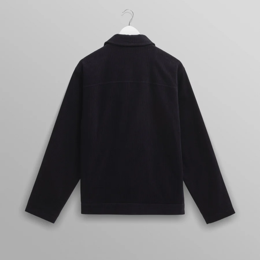 Wax London Landmark Navy Corduroy Chore Jacket