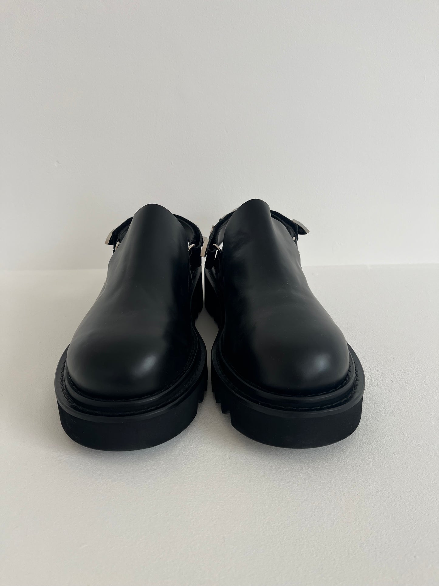 Toga Pulla Chunky Slingback Leather Mule