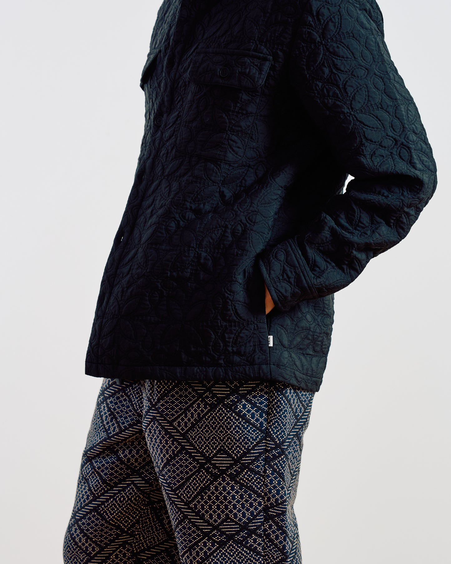 Lomond Jacquard Overshirt Black
