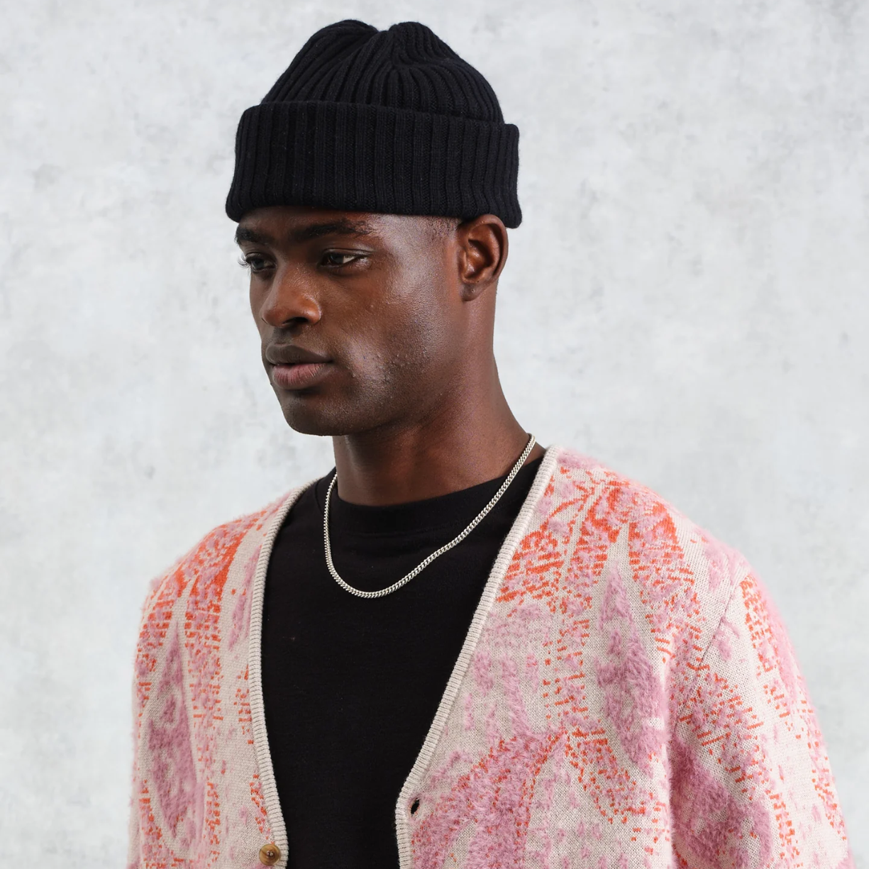 Belvoir Black Fisherman Beanie