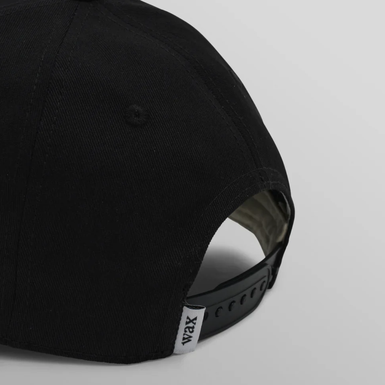 Wax London Dale Black Script Trucker Cap