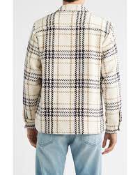 Whiting Overshirt Welbury Check Ecru Navy