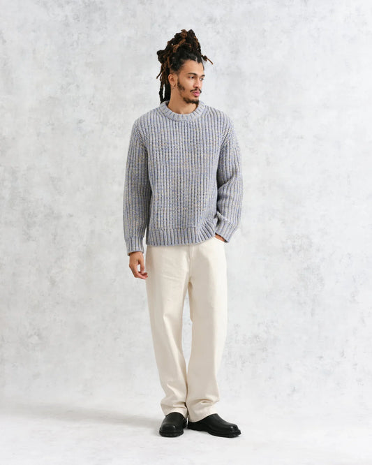 Wax London Wilde Blue Heavyweight Knit Jumper