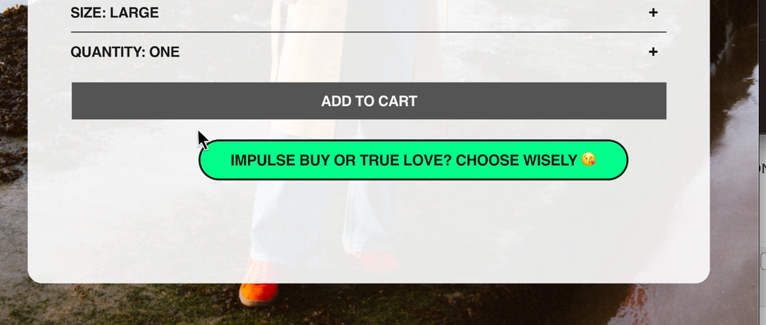 Building in friction to make people pause at checkout? A very Positive Retail move.