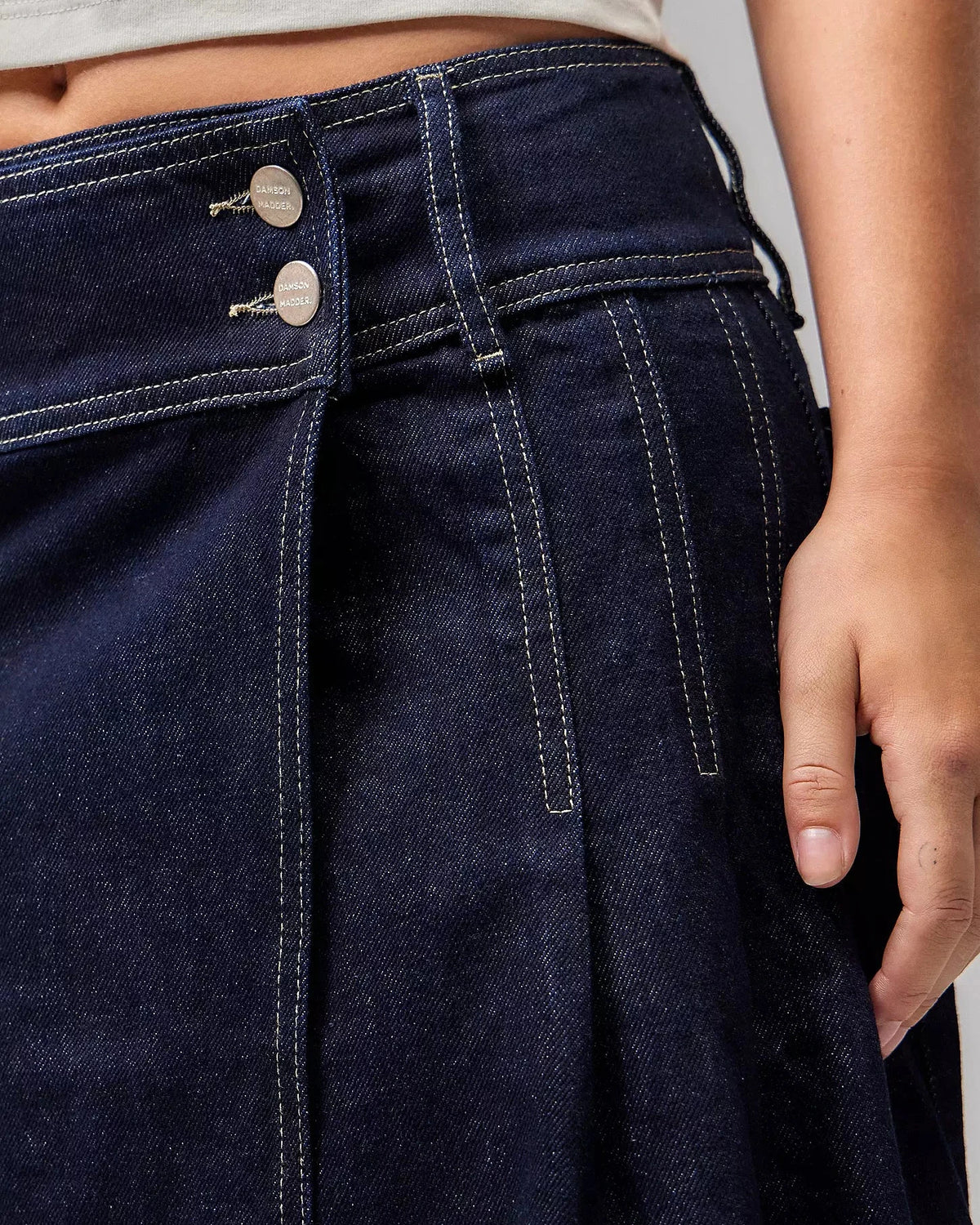Raye Denim Skirt - Dark Indigo
