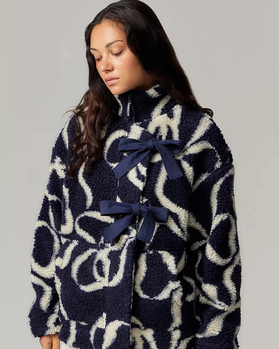 Ingrid Borg Bows Jacket- Navy