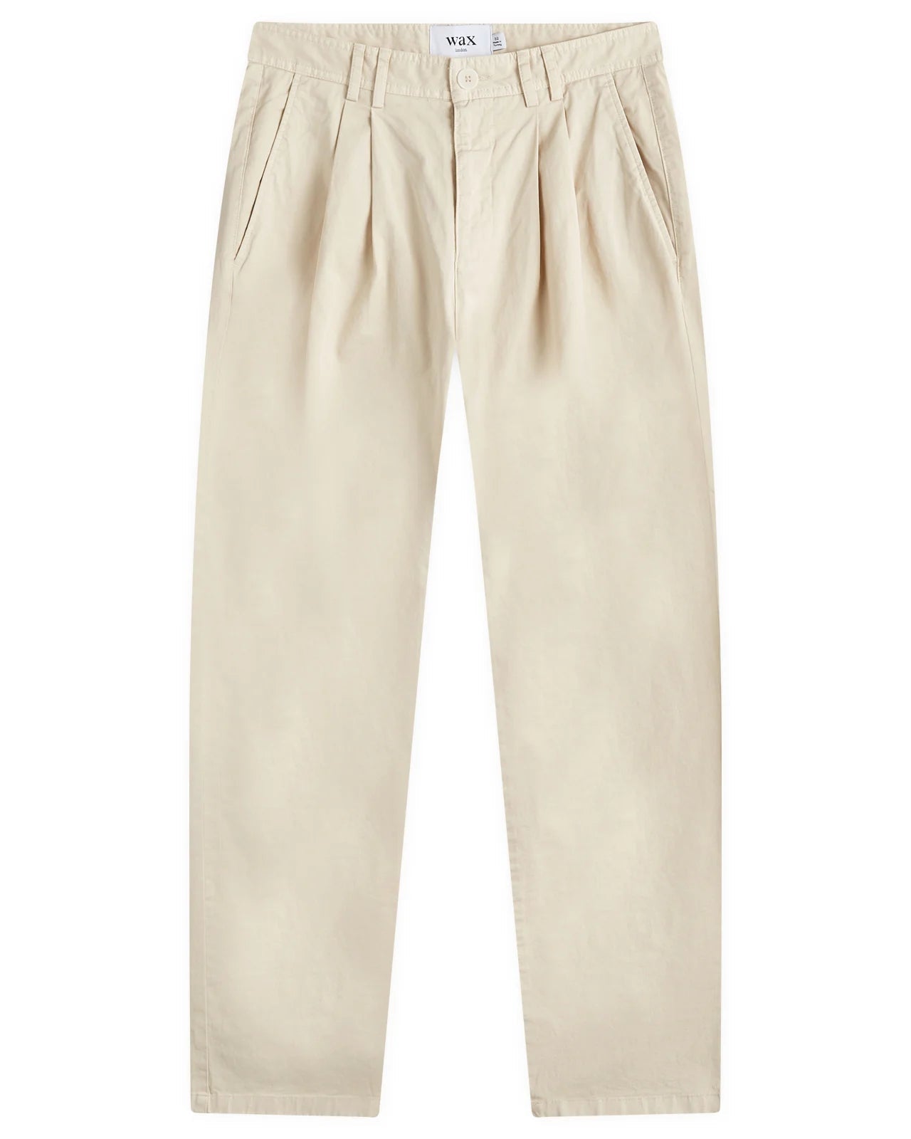 Raleigh Stone Cotton Pleated Trousers V2