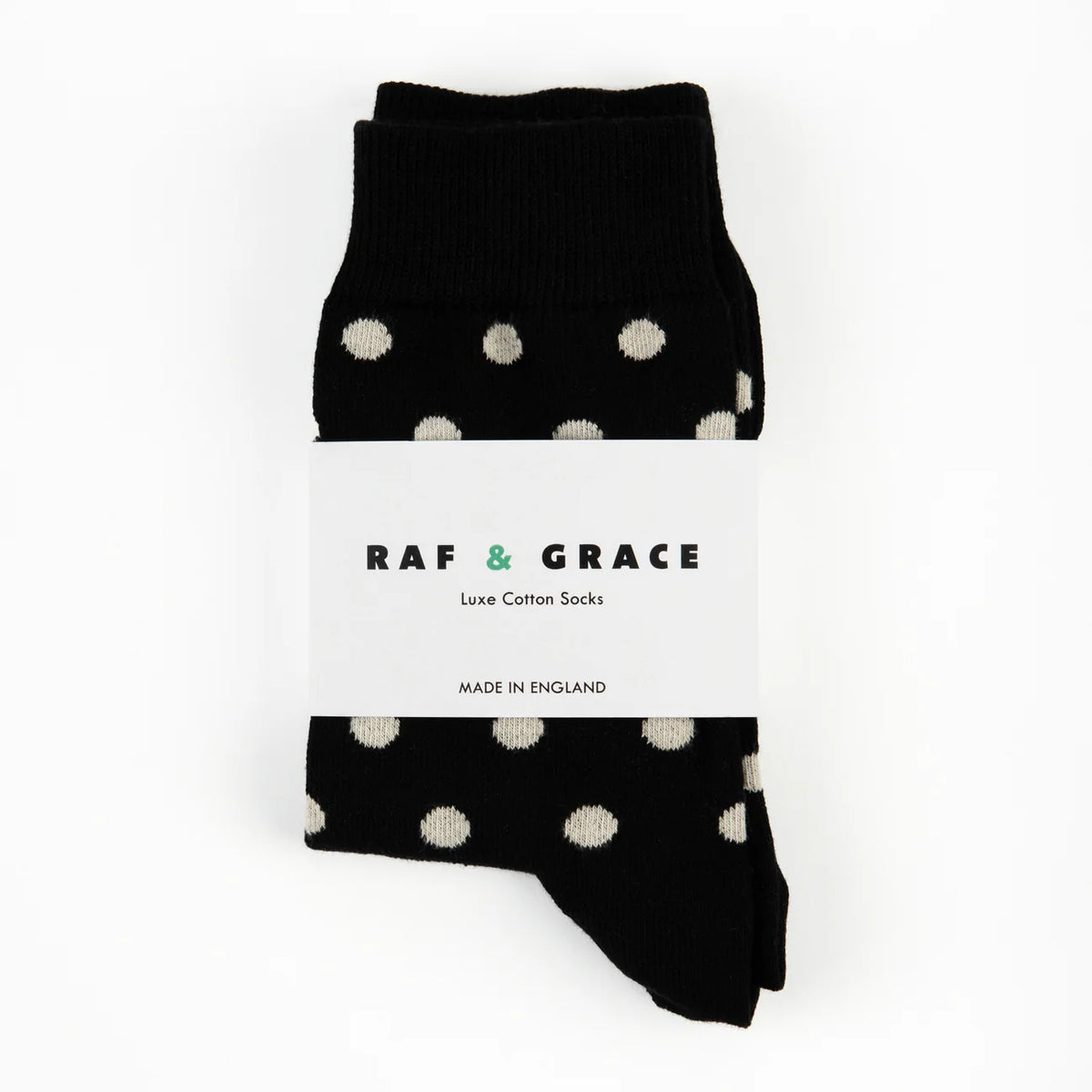 Raf & Grace Sock Black/Ecru