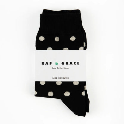 Raf & Grace Sock Black/Ecru