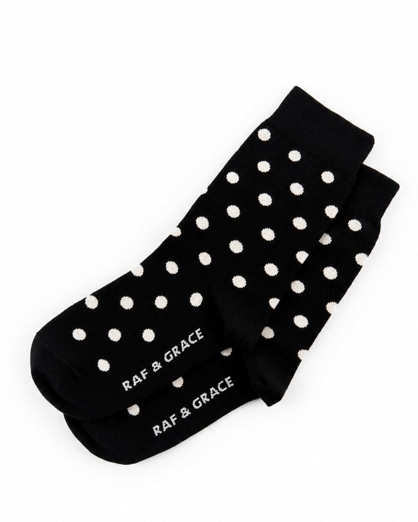 Raf & Grace Sock Black/Ecru