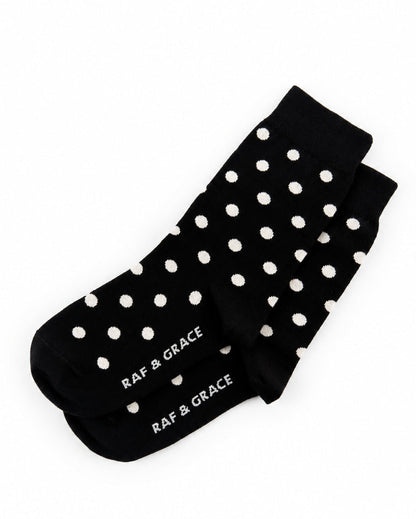 Raf & Grace Sock Black/Ecru