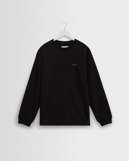 WAX 90's LONG SLEEVE DOODLE BLACK/BRIGHT BLUE