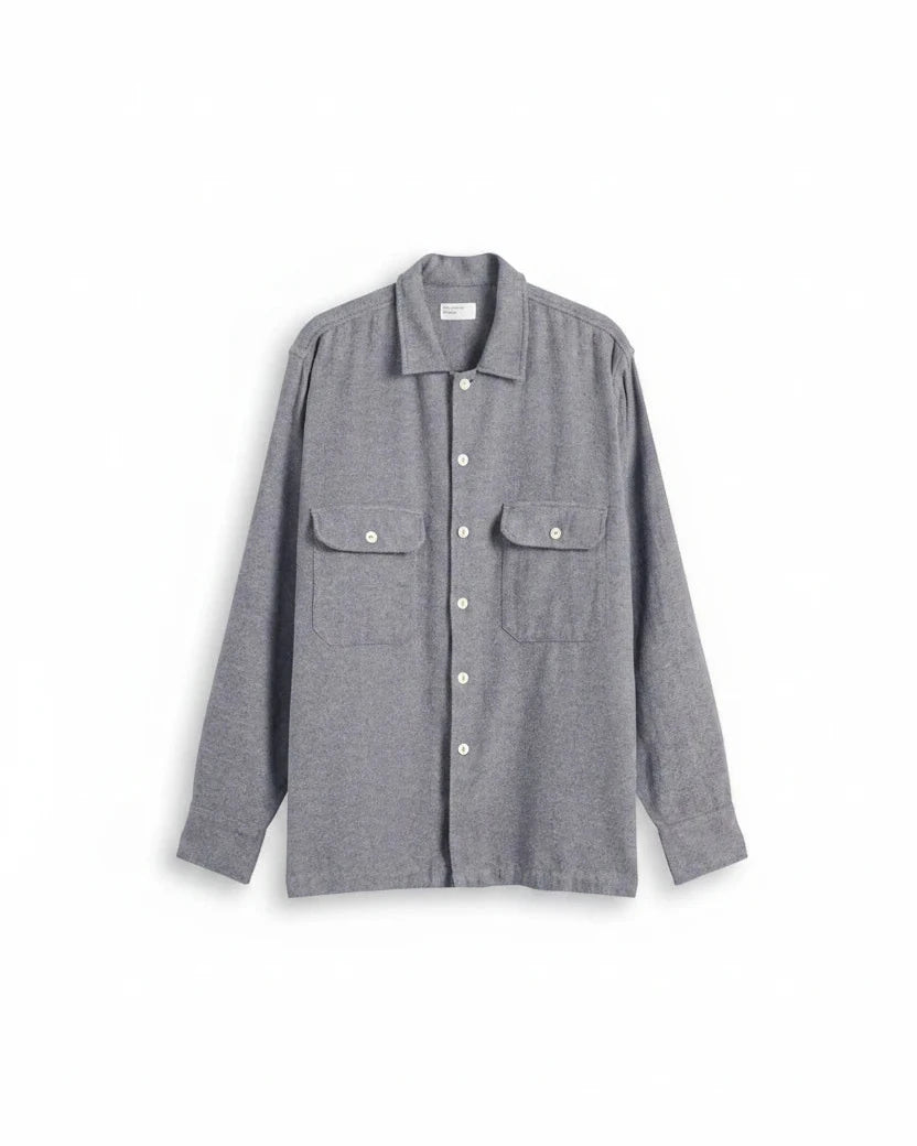 Universal Works Utility Shirt Alaska Cotton Navy