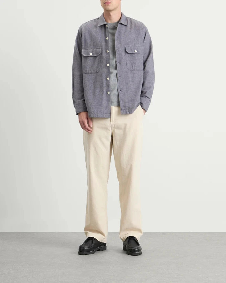Universal Works Utility Shirt Alaska Cotton Navy