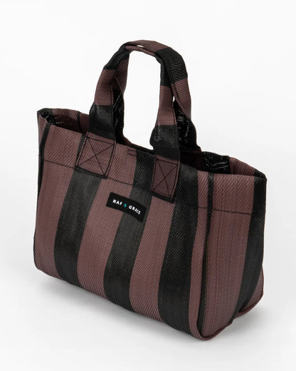 Raf & Grace Micro Shopper Bag Brown/Black