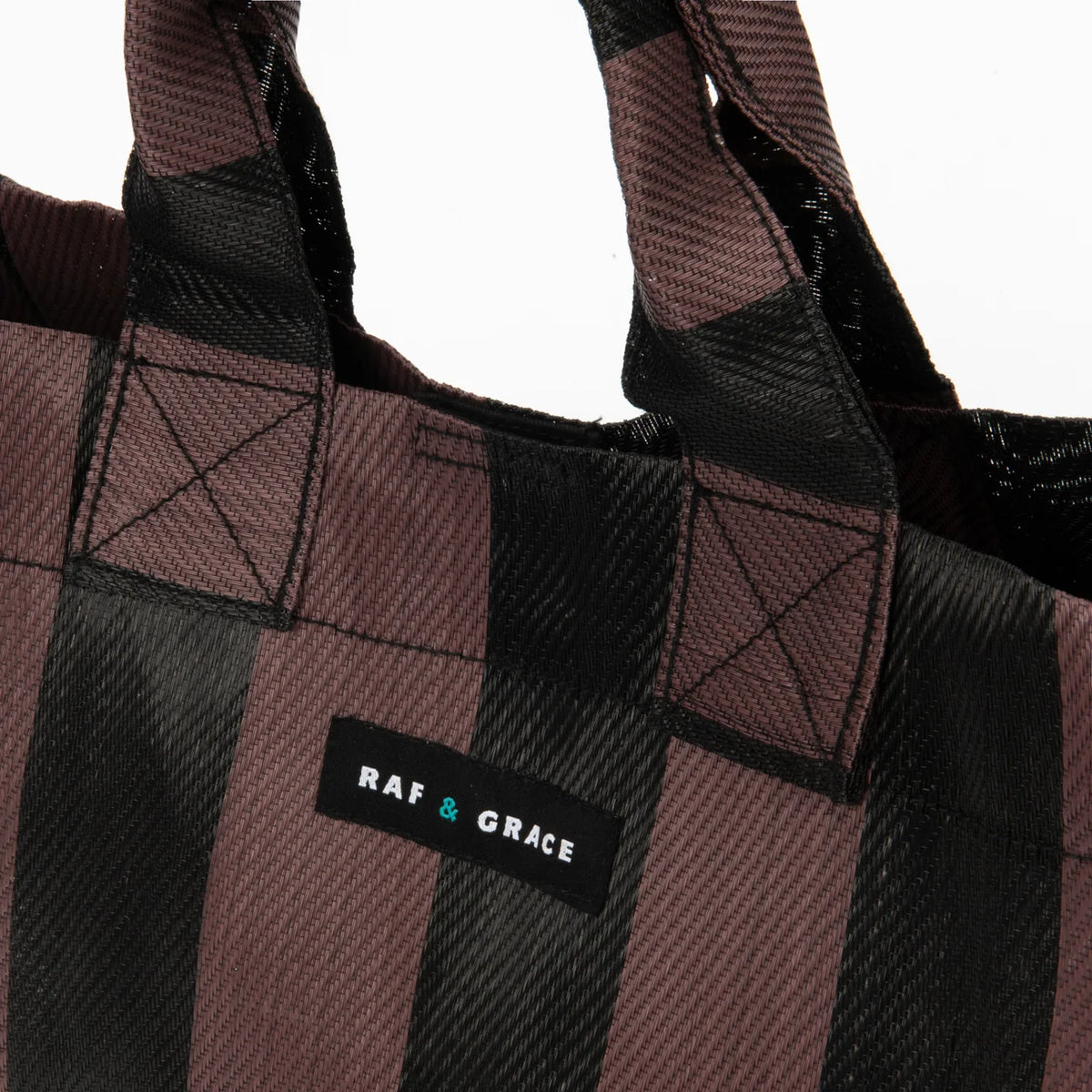 Raf & Grace Micro Shopper Bag Brown/Black