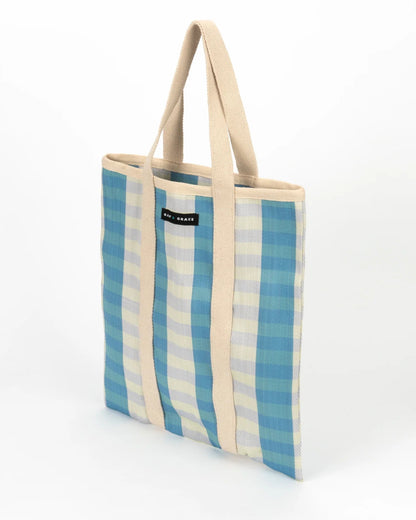 Raf And Grace Tote Bag Blue/Ecru