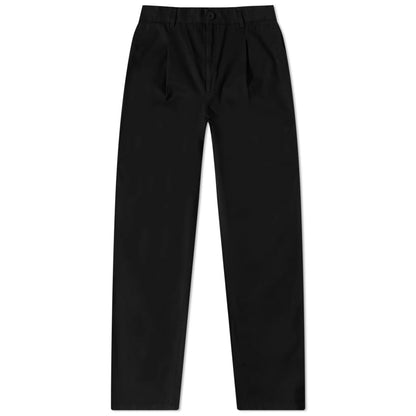 Milo Trouser Black Cotton Twill