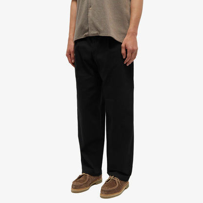 Milo Trouser Black Cotton Twill