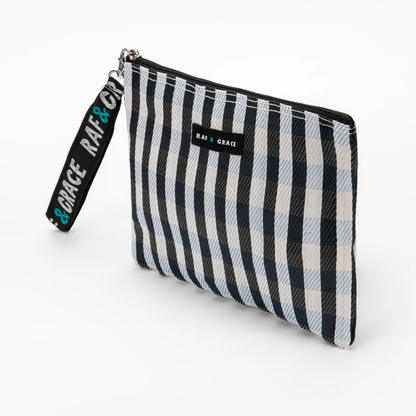 Black/White Stripe Small Pouch