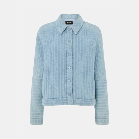 Cotton Quilted Chambray Jacket
