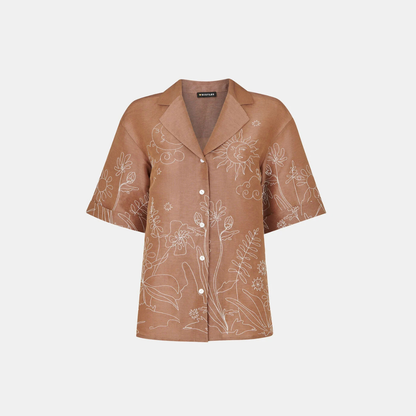 Embroidered Scribble Shirt