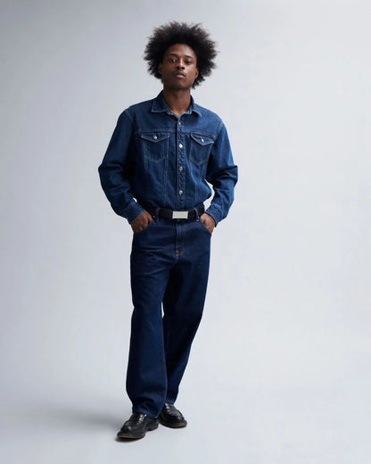 Edwin Trucker Overshirt in Blue
