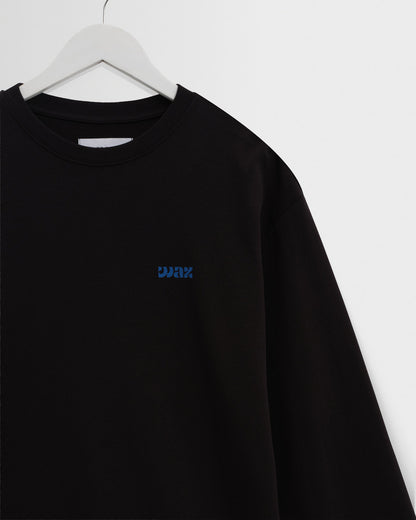 WAX 90's LONG SLEEVE DOODLE BLACK/BRIGHT BLUE