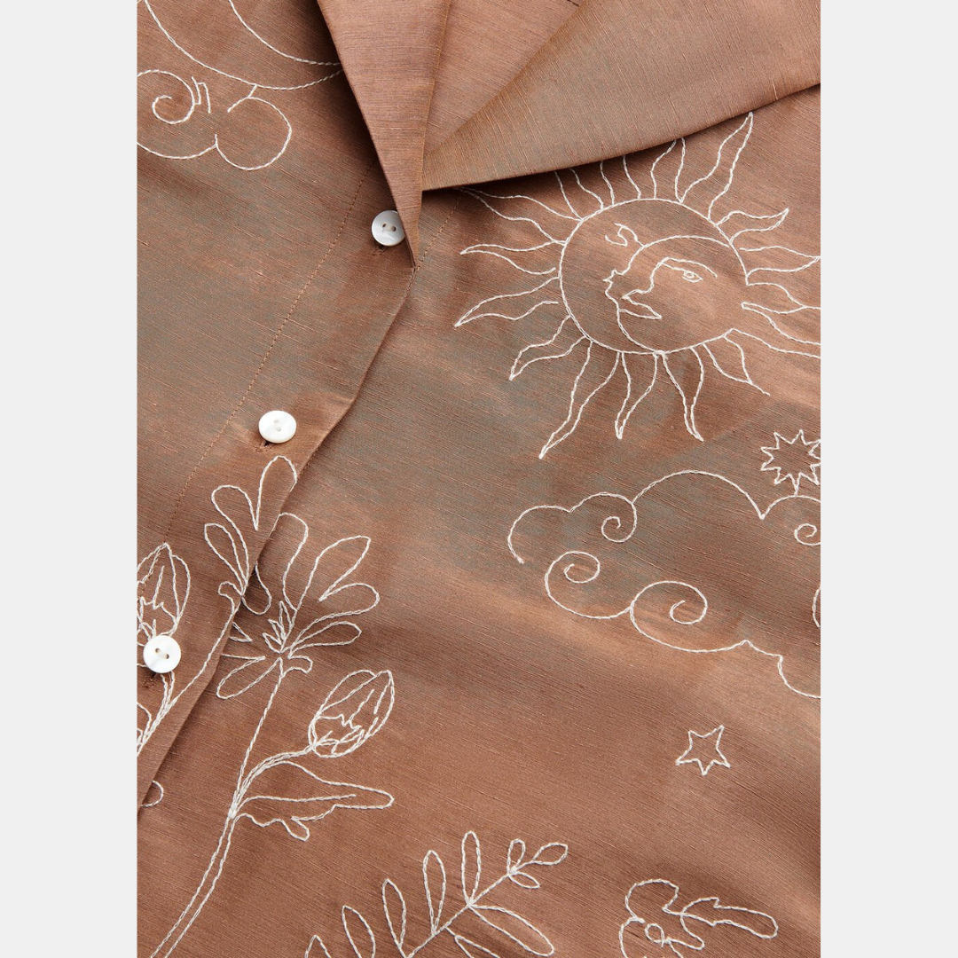 Embroidered Scribble Shirt