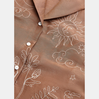 Embroidered Scribble Shirt
