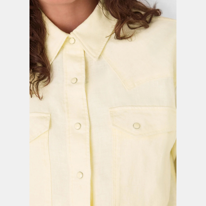 Linen Western Detail Shirt