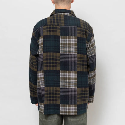 Universal Works Dockside Jacket Japanese Patchwork Brown