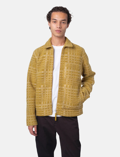 Universal Works Zip Uniform Jacket Telepass Fleece Yellow