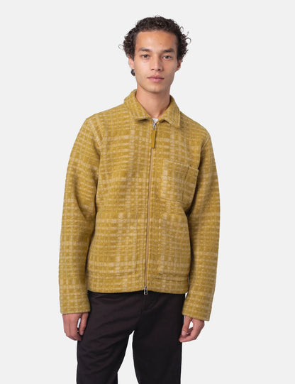 Universal Works Zip Uniform Jacket Telepass Fleece Yellow