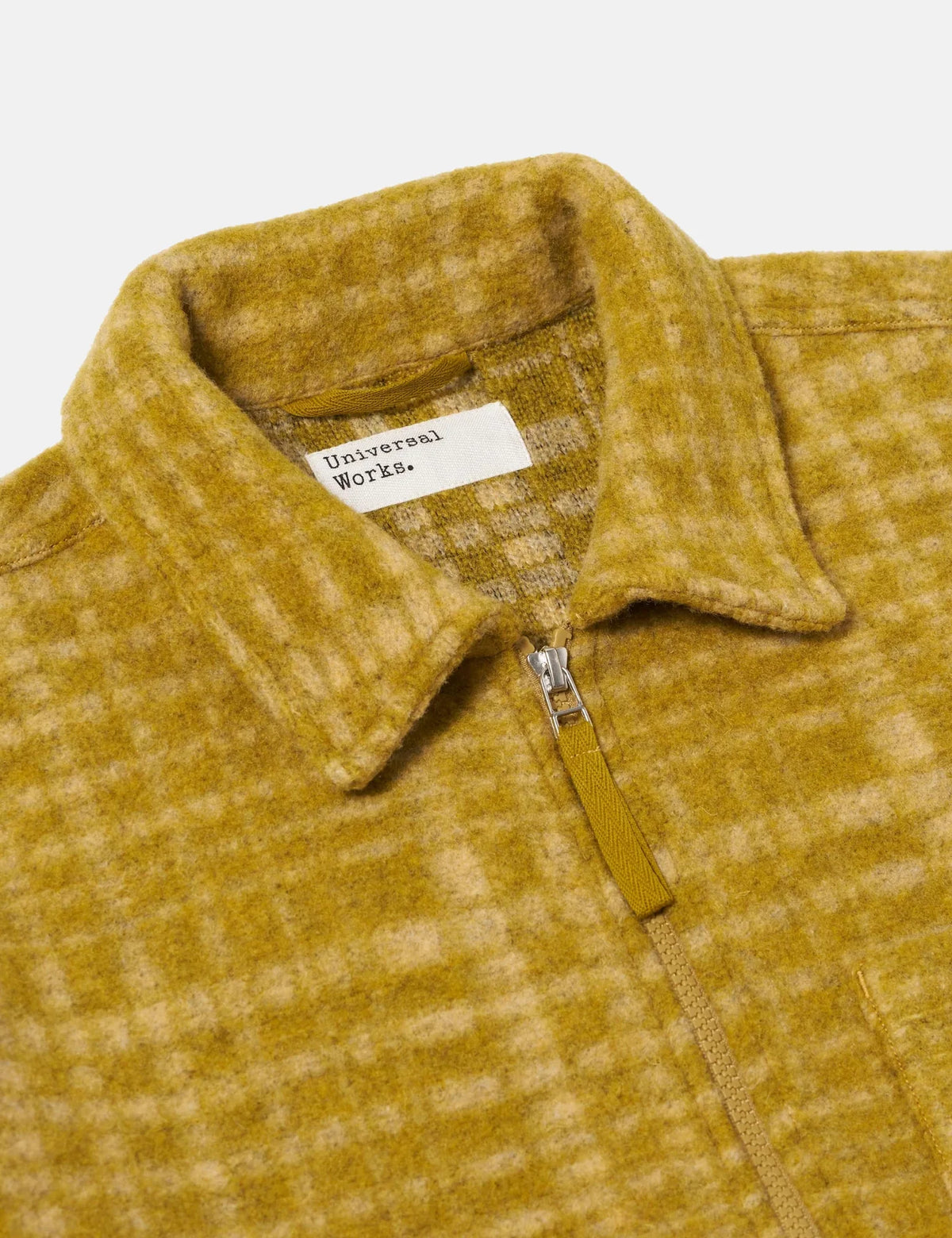 Universal Works Zip Uniform Jacket Telepass Fleece Yellow