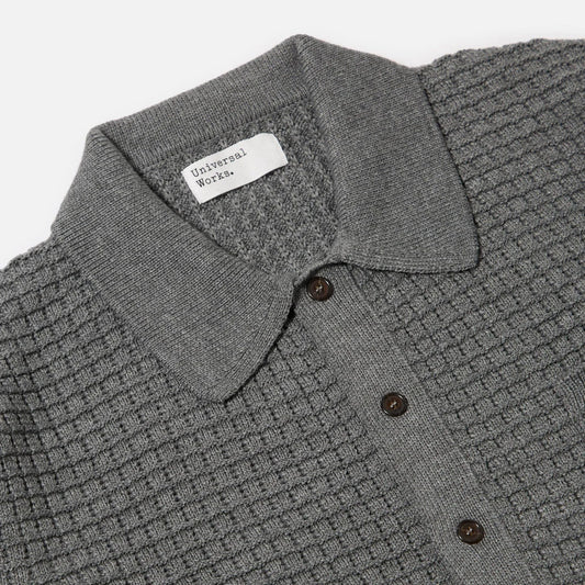 Universal Works Charlie Cardigan Textured Merino