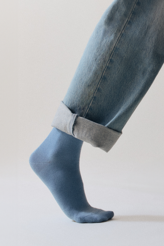 Morning Blue Bamboo Socks