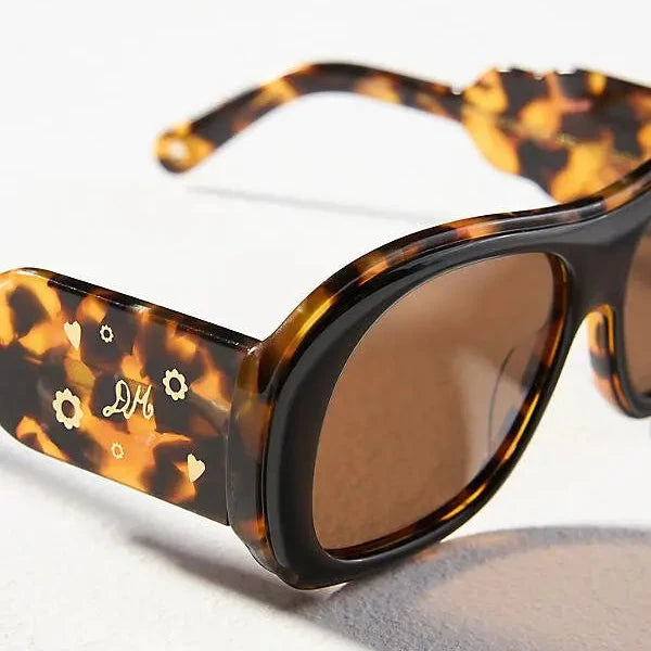 Damson Madder Oversized Navigator Sunglasses