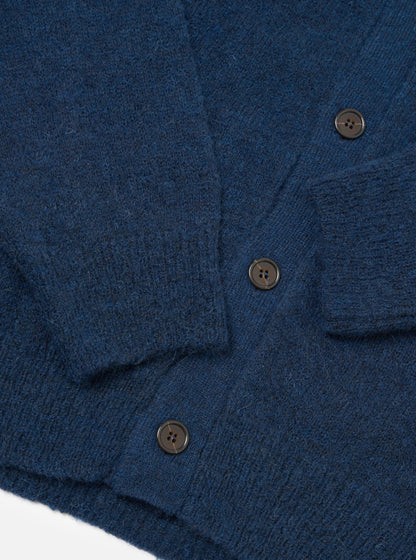 Universal Works David Cardigan Alpaca Knit Navy