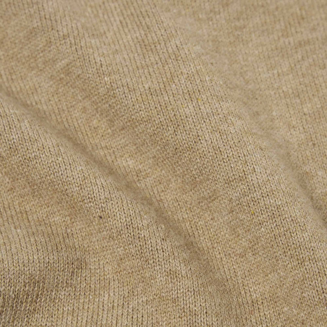 Universal Works Pullover Knit Shirt in Sand Cotton Knit