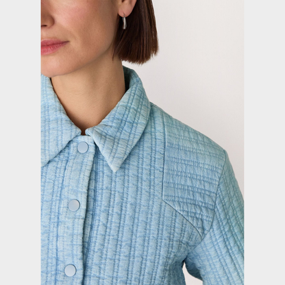 Cotton Quilted Chambray Jacket
