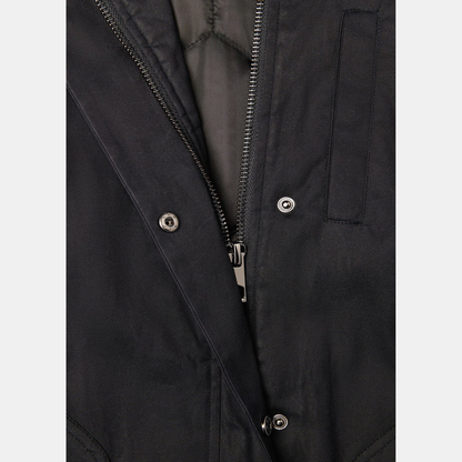 Fern Waxed Barn Jacket Black