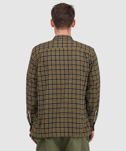 Universal Works Utility Shirt Bang Check Brown
