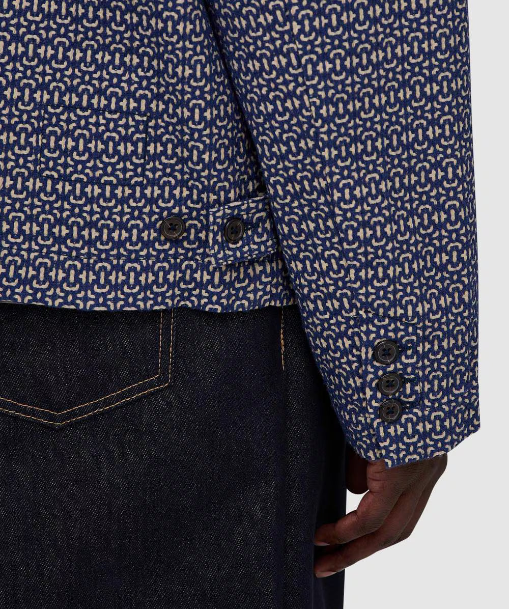 Universal Works Warmus Jacket Derek Twill Navy