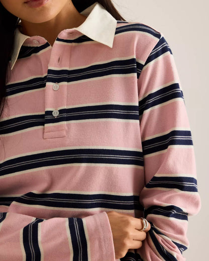 Cassia Shrunken Rugby - Green Stripe
