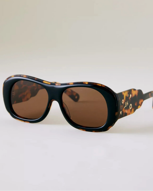 Damson Madder Oversized Navigator Sunglasses
