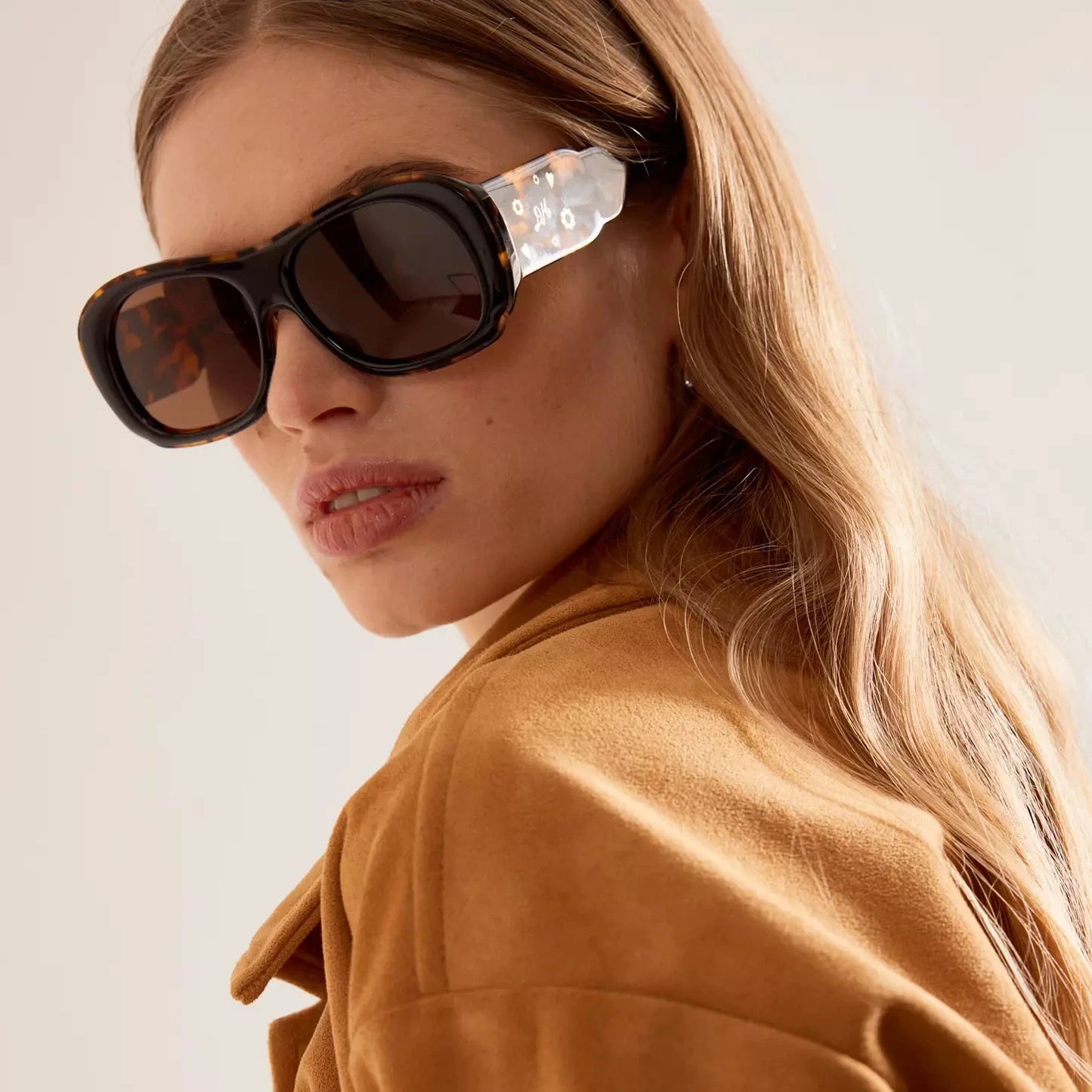 Damson Madder Oversized Navigator Sunglasses