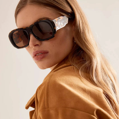 Damson Madder Oversized Navigator Sunglasses